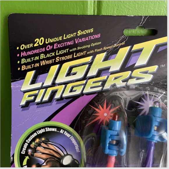 NEW NOS Vintage Spencer Can You Imagine Black Light DANCE Show HAND GLOVE STROBE - Picture 5 of 9